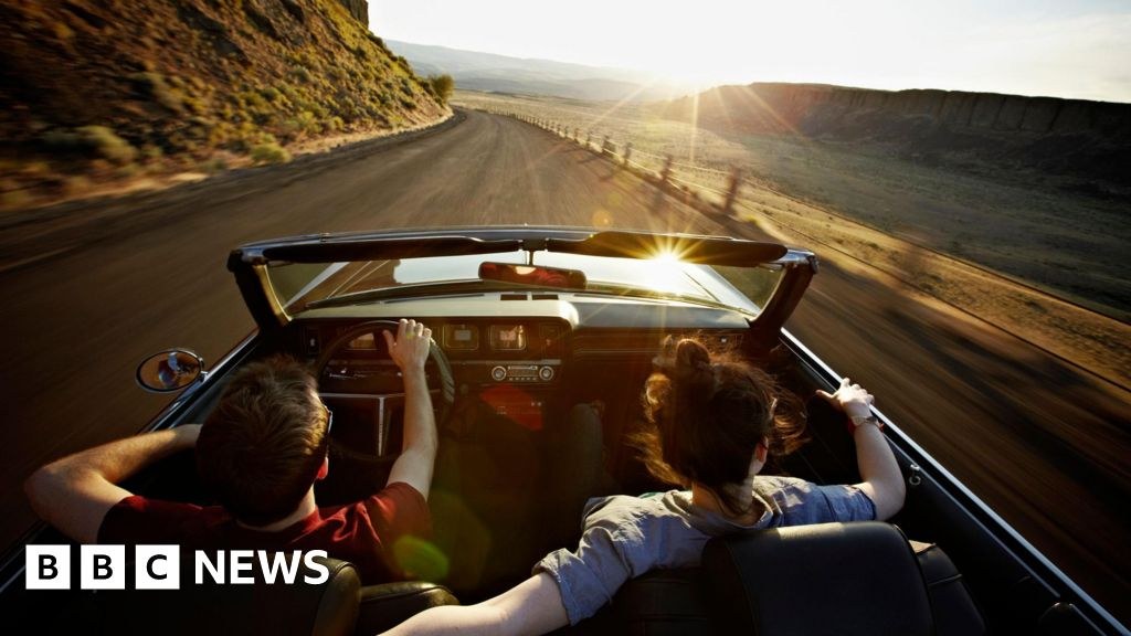 Is the convertible heading into the sunset?