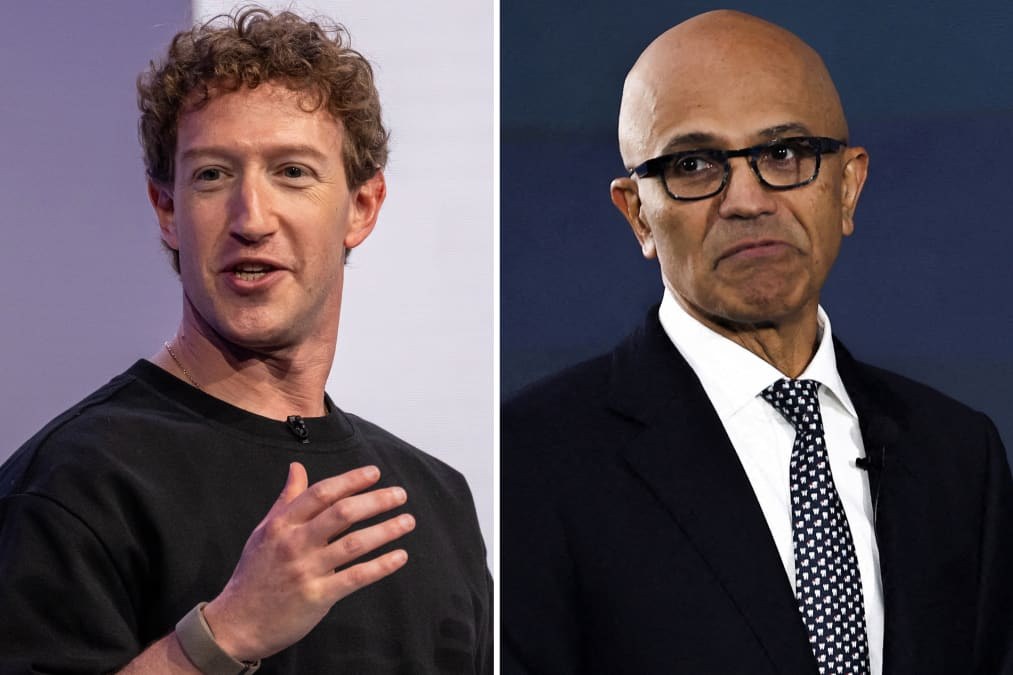 Meta tanks nearly 9%, Microsoft jumps 9% as the AI trade splits Big Tech