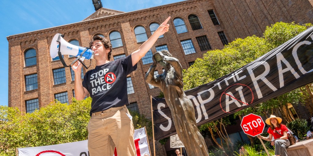 Protesters March on OpenAI, Anthropic, and Google DeepMind Demanding AI Development Pause