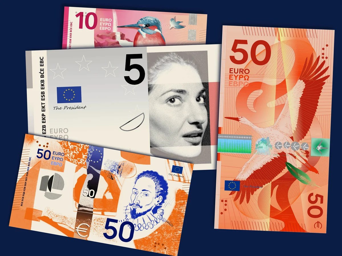 Callas, Beethoven, bee-eaters or storks: competition seeks to redesign euro notes